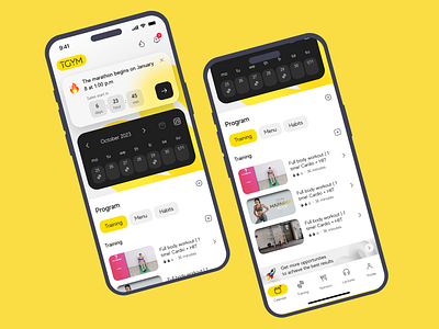 TGYM app app design design figma mobile mobile ui ui