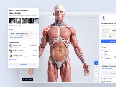 Doctor’s Dashboard Design Concept app dashboard design illustration medical medical dashboard medicine medicine dashboard saas ui ux