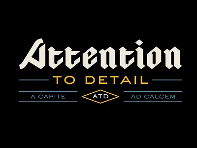 Attention To Detail Logo car detailing graphic design logo design