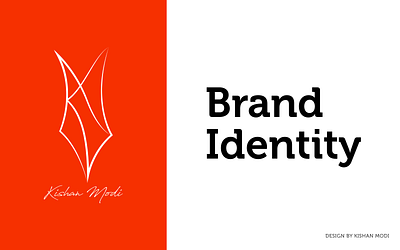 Kishan Modi - Brand Identity brand brand designing brand identity branding brochure color design fountain pen graphic design illustration logo motion graphics orange social media design thekishanmodi typography ui