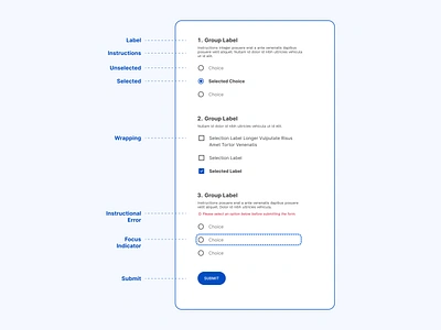 Accessibility in Forms accessibility check checkbox error form radio register registration submit survey tappable ui usability ux