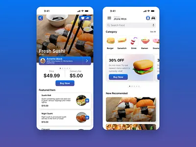 Food app Ui/Ux design app design food minimalist modern ui ux