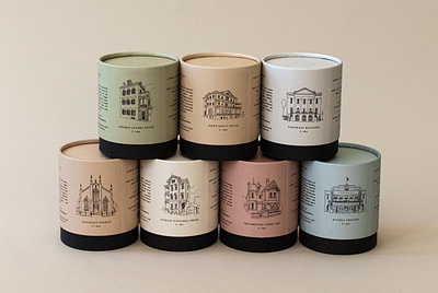 The Architecture Collection I design illustration packaging typography