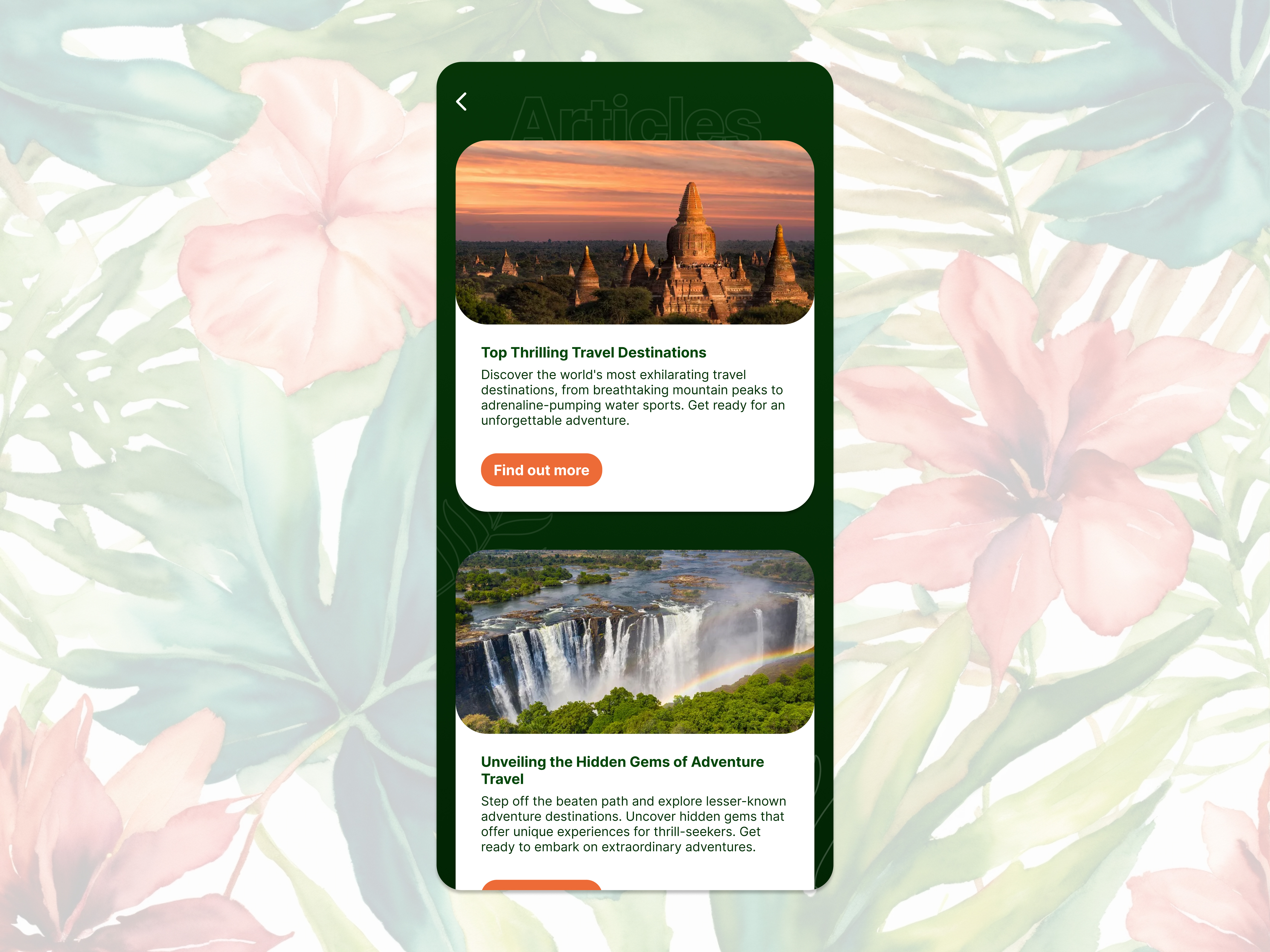 Articles View article list article page article view articles page articles view articles view ui blog list blog page blog view daily ui daily ui challenge daily ui challenges design green travel articles travel blog travel blogs ui ui challenge ui design