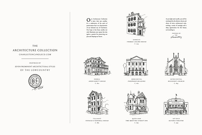 Styles from The Architecture Collection design illustration packaging print typography