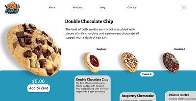 Web design online Cookies shop