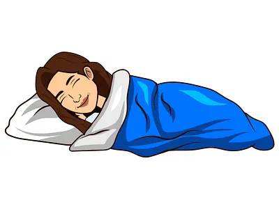 Bitmoji lady sleeping and wrapping blue blanket art artist bitmoji blanket blanketed blue caricaturist cartoon cartoonist digital digital art digital illustration lady portrait style vector woman wrapping