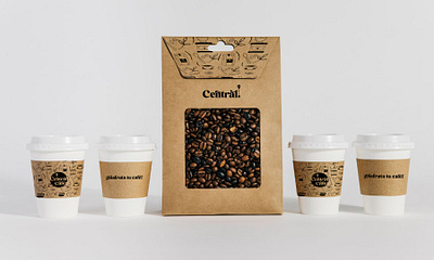Merchandising Design - Central Café branding design diseño graphic design illustration illustrator logo merchandising typography vector