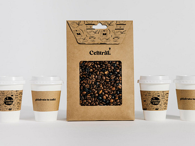Merchandising Design - Central Café branding design diseño graphic design illustration illustrator logo merchandising typography vector