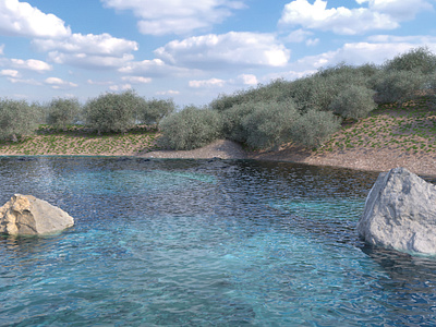 Chaos V-Ray terrain and waterscape Render curs chaos v ray