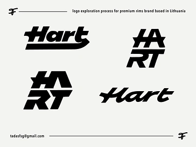 Hart authentic branding calligraphy custom flow handtype iconic identity lettering logodesigner logomaker modern premium process rims script simple type wheels wordmark