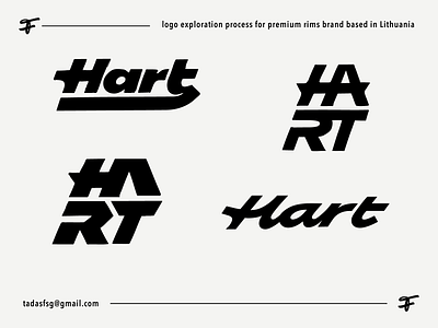 Hart authentic branding calligraphy custom flow handtype iconic identity lettering logodesigner logomaker modern premium process rims script simple type wheels wordmark