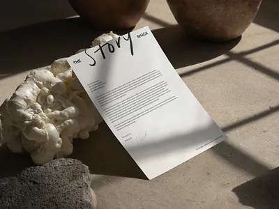 The Story Shack Letterhead Design branding graphic design letterhead stationery