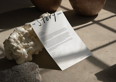 The Story Shack Letterhead Design branding graphic design letterhead stationery