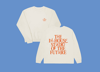 The Story Shack Sweatshirt Design branding custom type design graphic design logo logo design merch swag sweatshirt