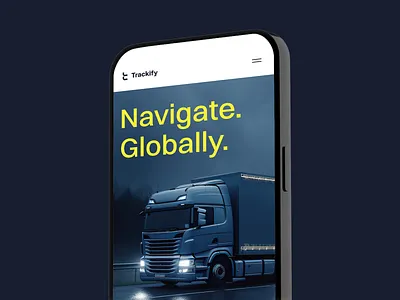 Fleet Management Mobile Landing Page @ Flagship app design design figma fleet management fleet tracking landing page mobile nagivation transportation ui uiux ux