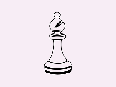 Drawing - Chess Pieces art arts bishop chess chess bishop chess pieces colorful design drawing illustration illustrator line art line drawing lines minimal minimalist simple vector