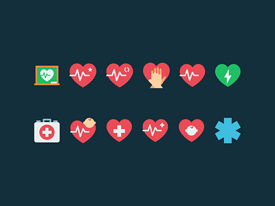 Heart icons design first aid health heart hearts icon icons illustration minimal minimalism minimalist vector
