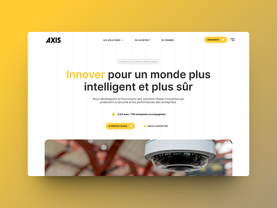 Axis Innovation | Rebrand Landing page developpement web figma landing page rebrand tech web design webflow
