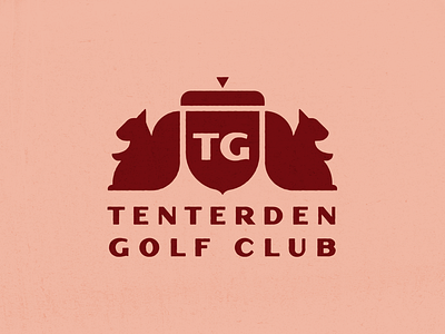 Tenterden Golf Club • Logo Concept branding concept design distorted distressed eroded golf golf club logo squirrel vector
