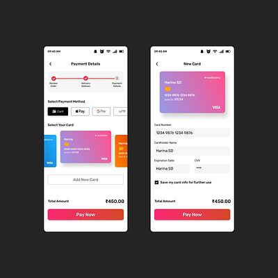 Check Out Page adobexd application checkout page daily ui 02 dailyui02 design ecommerce figma mobile app ui design user interface ux design