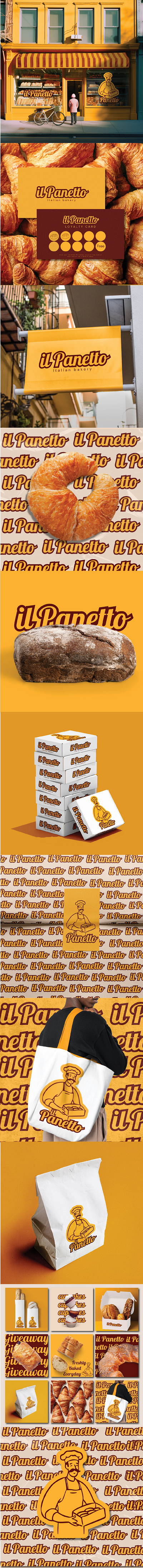 il Panetto: italian bakery - Branding 3d bakery branding graphic design illustration logo packaging