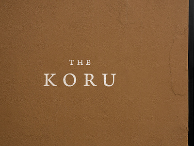 THE KORU - Logo Wall Print branding design graphic design logo print wall