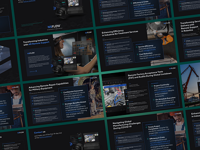 Nsflow Remote Support - Presentation Design branding design graphic design ui ux
