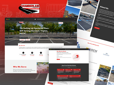 Chamberlain Contractors - New Website Design & Build ui ux web design web development