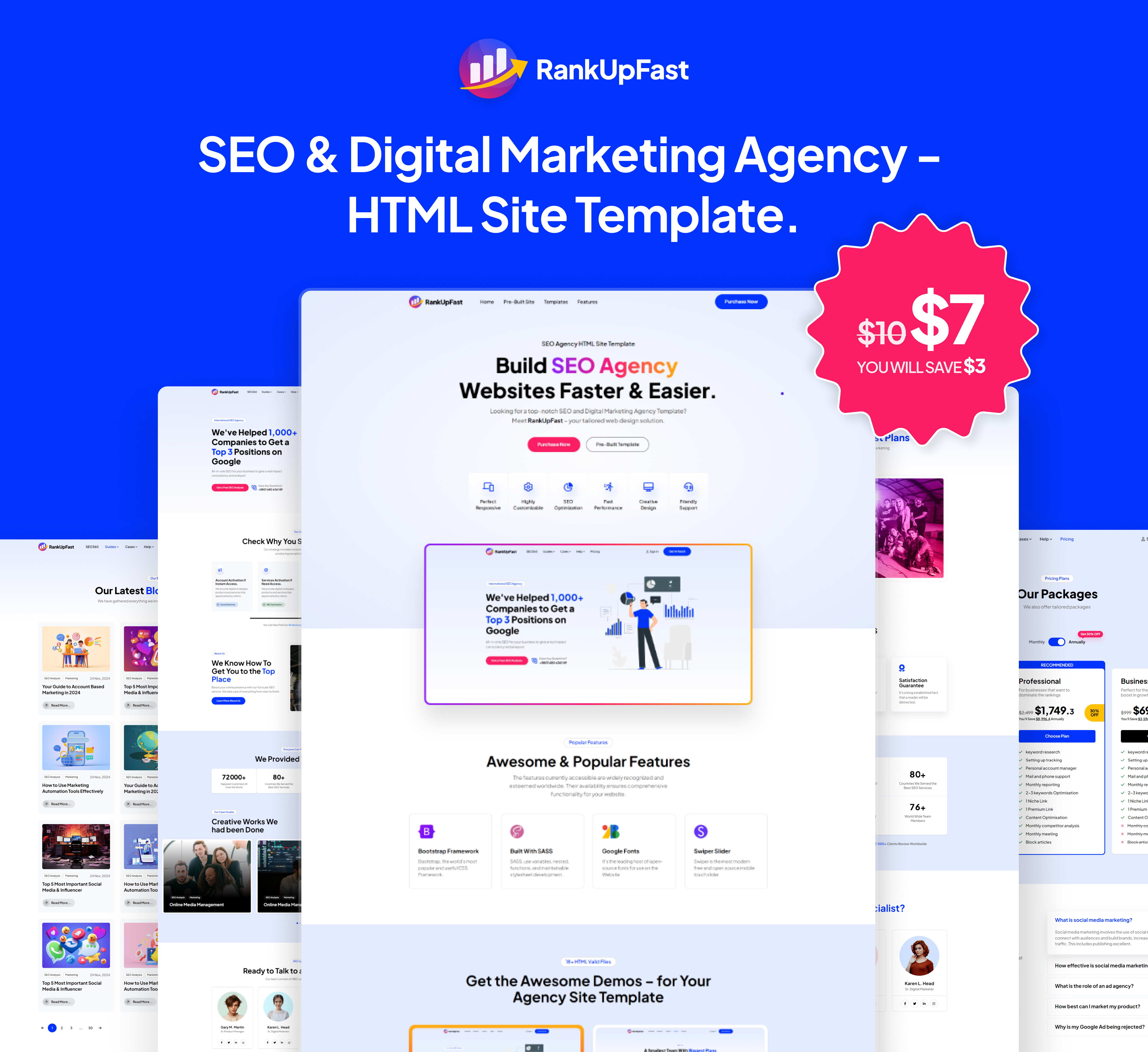 RankUpFast - SEO and Digital Marketing Agency Site Template. agency bootstrap business consultancy corporateagency creative digitalmarketingagency marketing portfolio rankupwebsite seo audit socialmedia websiteanalysis