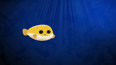 Puffer Fish Balloon Transition animation motion graphics