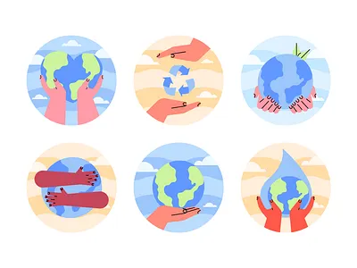 Save the earth graphic design illustration vector