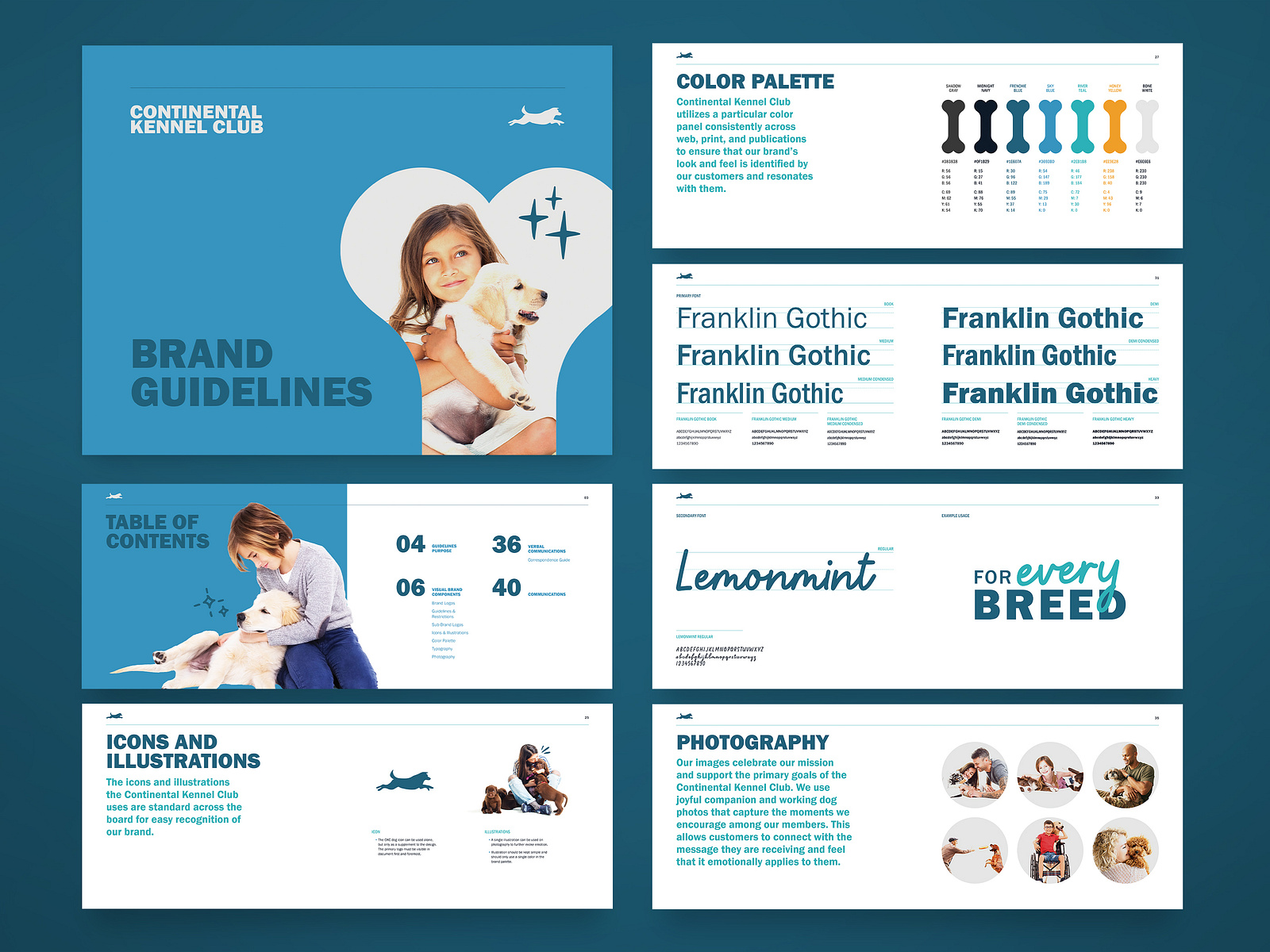 Continental Kennel Club Brand Standards Guide by Katie Bourg on Dribbble