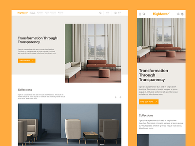 Hightower.design e-commerce website design branding ecommerce interior ui uidesign ux uxdesign website