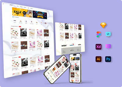 Shop Smarter: Introducing OnlineMart animation branding desktop app design digital experience graphic design mobile app design ui ui design uiux ux research website design