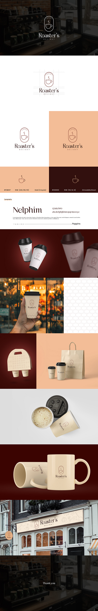 Roaster's Delight | Coffee Brand Identity brand identity branding graphicdesign ill illustration logo logo design motion graphics typography vector illustration