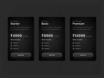 Day #30 of 100: Pricing plans section of a website #DailyUI dribbble pricing ui ux