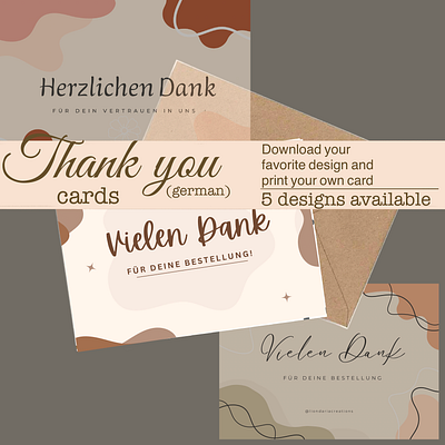 Thank you - Cards (German) cards danke postcards postkarten thank you