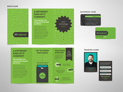 ITinspired Brochure & Trading Cards brand identity branding branding design brochure brochure design graphic design it brochure design technology brochure technology brochure design