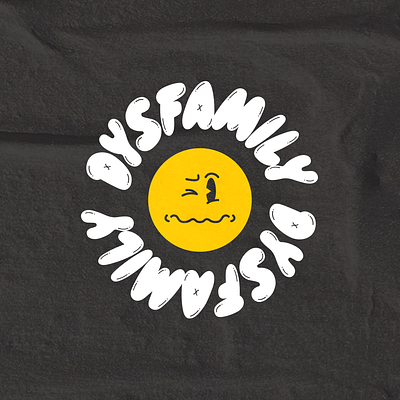 DYSFAMILY: A vibrant, grungy series about dysfunctional families branding digital graphics graphic design social media