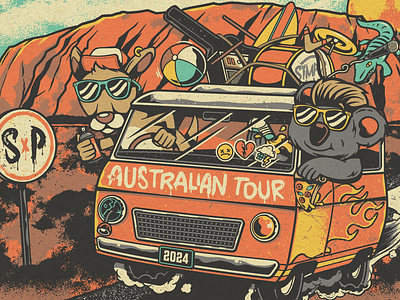 Simple Plan - Australian Tour 2024 admat australia pop punk poster simple plan