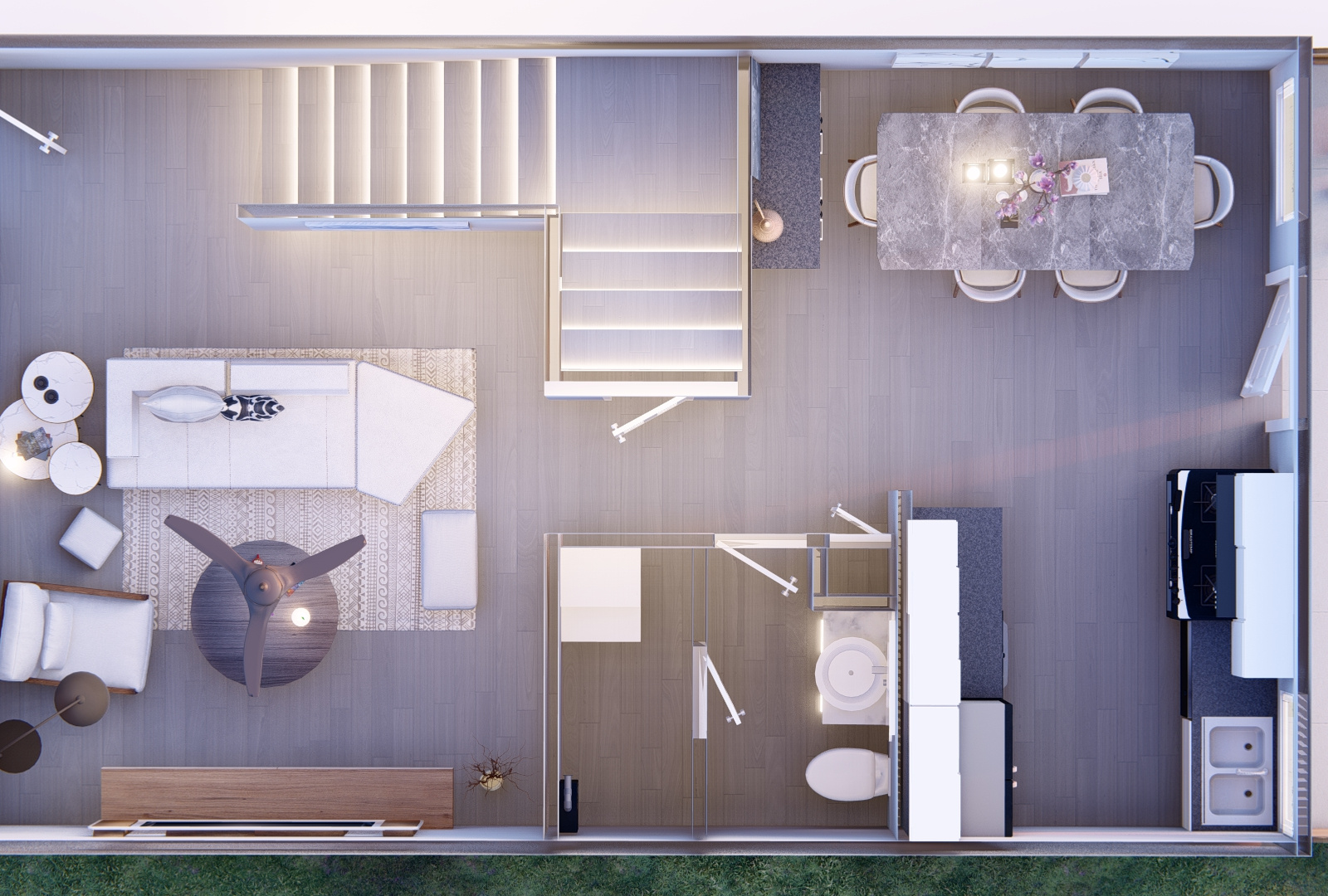 House 3D Floor Plan Design by Esraa Mahmoud on Dribbble