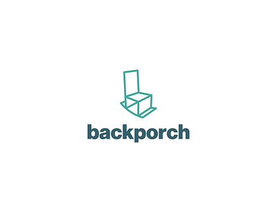 backporch logo app branding chair design graphic design illustration logo vector