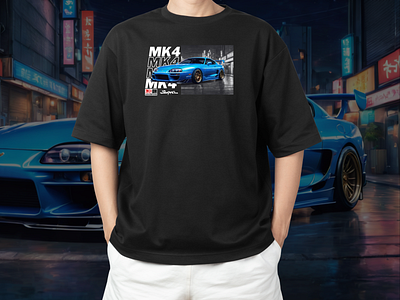 T-Shirt | Supra MK4 Blue drift graphic design japan jdm mk4 supra tshirt