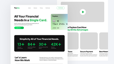 Payless - Bank Finance Website branding graphic design logo ui