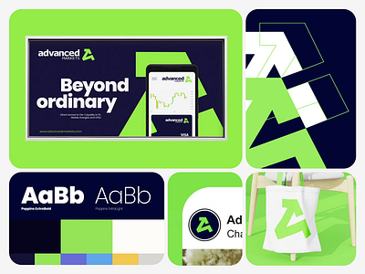 Visual Identity for Advanced Markets branding crypto design graphic design logo trading visual identity