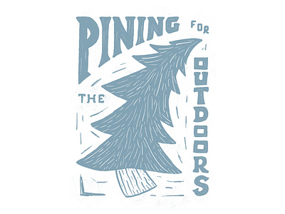 Pining design graphic design handmade illustration linocut reliefprint woodcut