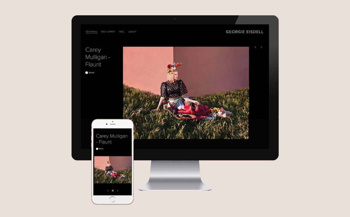 Celebrity Makeup Artist Website design ui user experience ux web design website