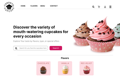 Redesign the Toronto cupcake website branding redesign ui ux website