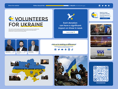 Volunteers For Ukraine branding graphic design logo ui